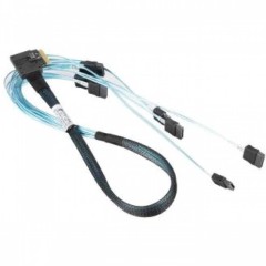 Supermicro SlimSAS x8 STR SFF-8654 to 8xSATA 7-pin, 70CM, 100 Ohm, RoHS