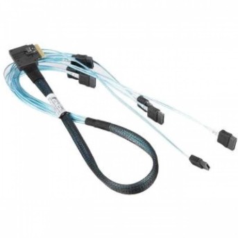 Supermicro SlimSAS x8 STR SFF-8654 to 8xSATA 7-pin, 70CM, 100 Ohm, RoHS - Metoo (1)