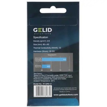 Термопрокладка GELID GP-EXTREME, TP-GP01-E, 80x40x3mm, 2.8g/cm3 в Metoo.kz - Metoo (2)
