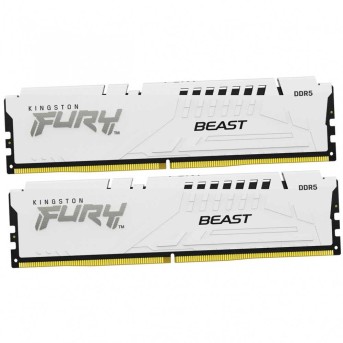 Модуль памяти Kingston Fury Beast White XMP KF568C34BWK2-32 DDR5 DIMM 32Gb KIT (2x16Gb) 6800MHz CL34 в Metoo.kz - Metoo (1)