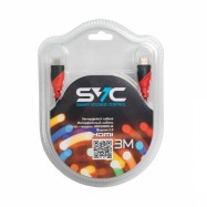 Интерфейсный кабель HDMI-HDMI SVC HR0300RD-B, 30В, Красный, Блистер, 3 м..