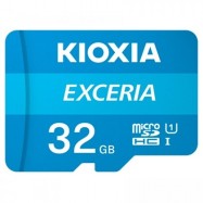 KIOXIA LMEX1L032GG2; 32GB microSD KIOXIA Exceria (M203) UHS I U1 with adapter..