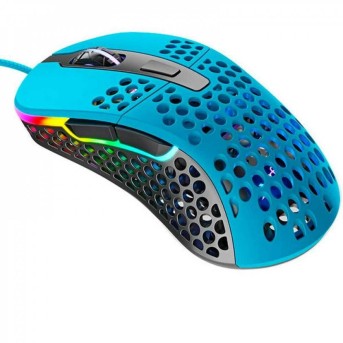 Мышь XTRFY M4 RGB, Pixart 3389 sensor, 16000 dpi, USB, right-handed, Ultra-Light, Miami Blue в Metoo.kz - Metoo (3)