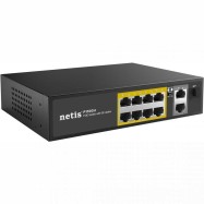 Коммутатор Netis P110GH, 8x10/100/1000 LAN PoE, 2xGigabit Uplink, 1xSFP, 120W PoE