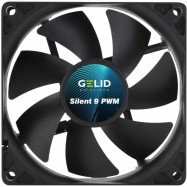 Кулер для корпуса GELID SILENT 9 PWM BLACK, FN-PX09-21, 9cm, 900-2000rpm, 4Pin, Hydro Dynamic