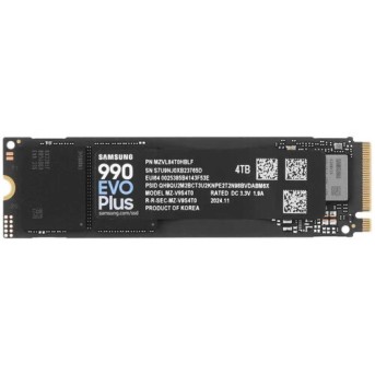 Твердотельный накопитель 4000Gb SSD Samsung 990 EVO PLUS M.2 PCIe 4.0/5.0 R7250/W6300 MZ-V9S4T0BW в Metoo.kz - Metoo (2)