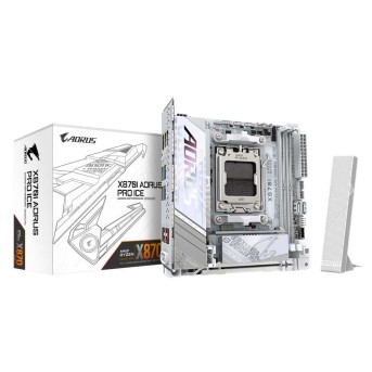 Материнская плата GIGABYTE X870I AORUS PRO ICE, AM5 X870, 4xDDR5, PCIe5.0,HDMI+USB4, 2xM.2, Mini-ITX в Metoo.kz - Metoo (5)