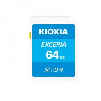KIOXIA LNEX1L064GG4; 64GB SD KIOXIA Exceria (N203) UHS I U1 в Metoo.kz - Metoo (1)