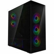 Компьютерный корпус Arctic Xtender VG Black(Tinted Glass), 5 ARGB FAN, USB-C, 2xUSB-A, E-ATX..
