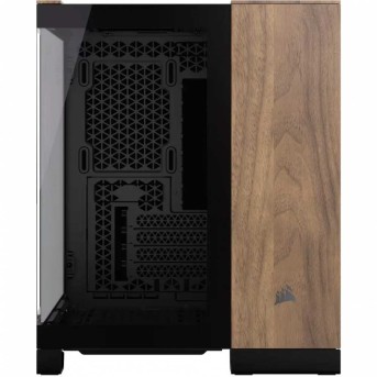 CORSAIR 2500X Micro ATX Dual Chamber PC Case - Black/Walnut Wood в Metoo.kz - Metoo (3)
