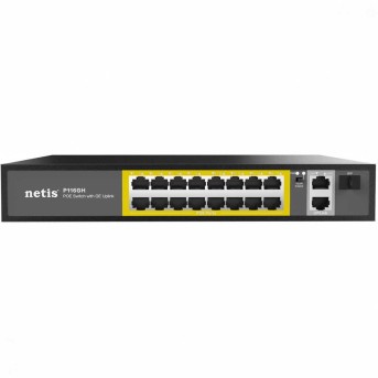 Коммутатор Netis P116GH, 16x10/100 LAN PoE, 2xGigabit Uplink, 1xSFP, 240W PoE в Metoo.kz - Metoo (2)