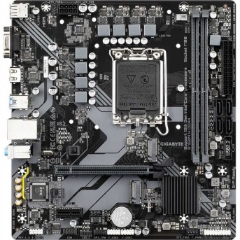 Материнская плата GIGABYTE B760M H DDR4, LGA1700, B760, D-SUB+HDMI, 2xDDR4, 2xM.2, 4xSATA в Metoo.kz - Metoo (2)