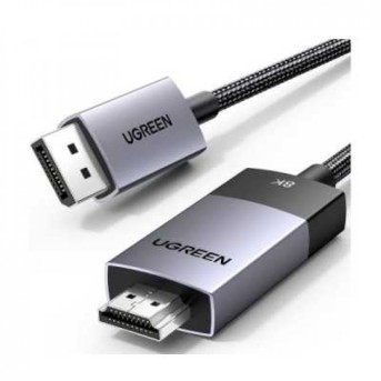 Кабель Ugreen DP115 80397 DP Male To HDMI 8K Cable 2m в Metoo.kz - Metoo (1)