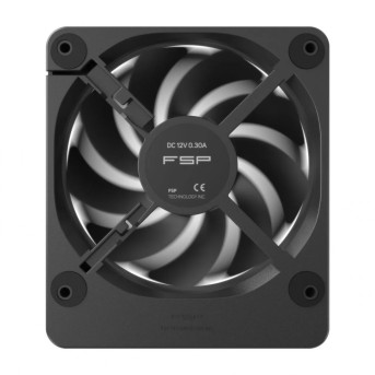 Кулер для корпуса FSP ZenFAN, 120x140x25mm, 800-1600rpm, Digital Display(RPM & Temperature), Black в Metoo.kz - Metoo (2)