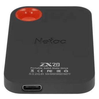 Внешний SSD диск 2Tb, Netac ZX20 NT01ZX20-002T-32BL, USB 3.2 Type-C в Metoo.kz - Metoo (2)