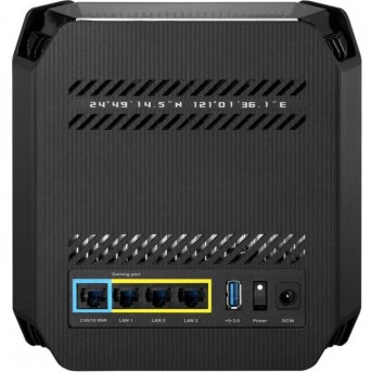 Wi-Fi Mesh Система ASUS ROG Rapture GT6 (B-2-PK), Wi-Fi 6E, 802.11ax, 574+4804+4804Mbps, 2pak, black в Metoo.kz - Metoo (3)