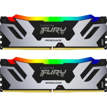 Модуль памяти Kingston Fury Renegade RGB XMP KF564C32RSAK2-64 DDR5 DIMM 64Gb KIT (2x32) 6400MHz CL32 в Metoo.kz - Metoo (1)