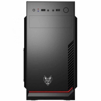 Компьютерный корпус FSP CST120, Без БП, 2xUSB2.0, 1xFAN80, Black, mATX - Metoo (2)