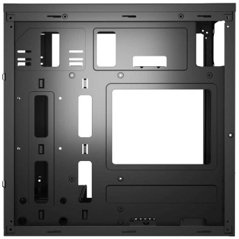 Компьютерный корпус FSP CST120, Без БП, 2xUSB2.0, 1xFAN80, Black, mATX - Metoo (5)