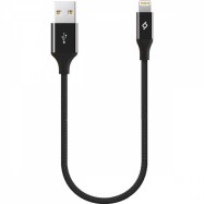 ttec AlumiCable Ligthning USB Charge / Data Mini Cable , 30cm , Black..
