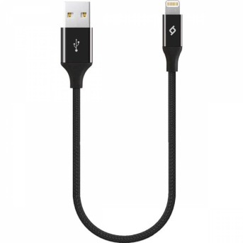 ttec AlumiCable Ligthning USB Charge / Data Mini Cable , 30cm , Black в Metoo.kz - Metoo (1)