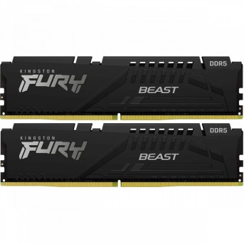 Kingston 64GB 6400MT/s DDR5 CL32 DIMM (Kit of 2) FURY Beast Black EXPO в Metoo.kz - Metoo (1)