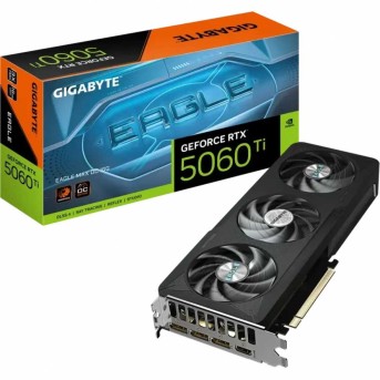 Видеокарта GIGABYTE GeForce RTX 5060 Ti EAGLE MAX OC 16G, 16Gb/128bit GDDR7, 1хHDMI+3xDP, PCIe5.0 в Metoo.kz - Metoo (5)