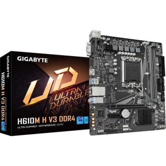 Материнская плата GIGABYTE H610M H V3 DDR4, LGA1700, H610, PCIe16, D-SUB+HDMI, M.2, 4xSATA, 2xDDR4 в Metoo.kz - Metoo (5)
