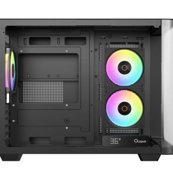 Корпус Ocypus Iota C50 BK Curve ARGB Digital mATX/ITX 2xUSB Type-C Черный Iota-C50-BKD300CD-GL в Metoo.kz - Metoo (4)
