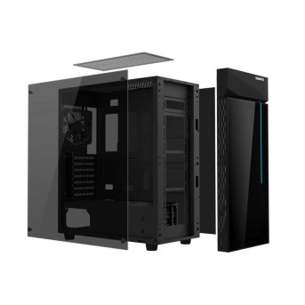 Компьютерный корпус GigaByte C200 GLASS, Без БП, 2xUSB3.0, 1xFAN120, RGB LED switch, Black, ATX в Metoo.kz - Metoo (2)