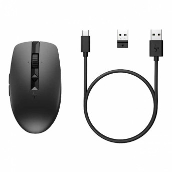 HP 710 RECHBL Silent BLK Bluetooth Mouse 6E6F2AA в Metoo.kz - Metoo (2)