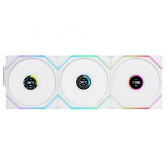 Вентилятор для корпуса Lian Li UNI FAN TL120 LCD Wireless 3x120mm Белый G99.12TLLCD1W3W.00..