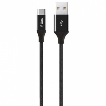 ttec AlumiCable Type C Charge/Data Cable, 2.0 , Black в Metoo.kz - Metoo (1)