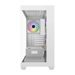 Компьютерный корпус FSP S340, Без БП, 2xUSB3.0, 3xFAN120 ARGB, 2xGlass, White, ATX