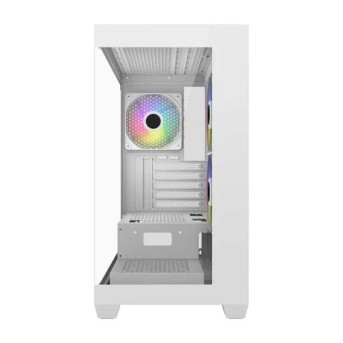 Компьютерный корпус FSP S340, Без БП, 2xUSB3.0, 3xFAN120 ARGB, 2xGlass, White, ATX - Metoo (1)