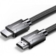 Кабель Ugreen HD135 HDMI M/M Round Cable Zinc Alloy Shell Braided 1.5m (Gray) 70320