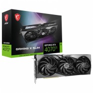 Видеокарта MSI GeForce RTX 4070 Ti GAMING X SLIM 12G, 12Gb GDDR6X, 192 Bit, 1xHDMI, 3xDP, 7680 CUD..