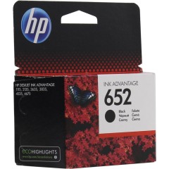 Картридж HP 652 Ink Advantage, F6V25AE, черный..