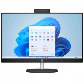 Моноблок HP 7Y007EA All-in-One 24-cr0011ci 23,8'' FHD (1920 x 1080) IPS/AMD Ryzen 5 7520U up to 4,3GHz Quad/8GB/512GB/Integrated AMDRadeon/Wi-Fi 6/BT5.3/HP TrueVision 720p/USB mouse+keyboard/Windows 11 Home/1Y/Black в Metoo.kz - Metoo (2)