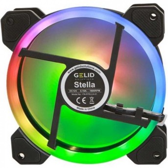 Кулер для корпуса GELID STELLA ARGB, FN-Stella-01, 12cm, 500-1600rpm, 4Pin, Double Ball Bearing в Metoo.kz - Metoo (2)