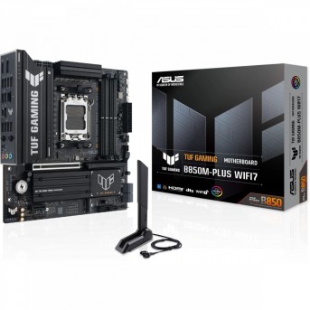 Материнская плата ASUS TUF GAMING B850M-PLUS WIFI7 AM5 4xDDR5 4xSATA 3xM.2 HDMI DP Type-C mATX в Metoo.kz - Metoo (7)
