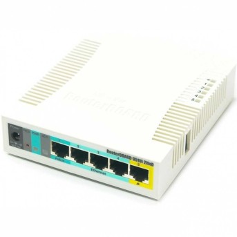 Wi-Fi точка доступа MikroTik RB951Ui-2HnD RouterBOARD 5UTP 100Mbps, 802.11b/<wbr>g/n, 1xUSB, PoE - Metoo (2)