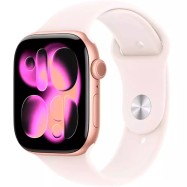 Apple Watch Series 11 GPS 46mm Rose Gold Aluminium Case with Light Blush Sport Band - M/L,Model A3..