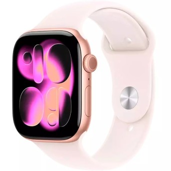 Apple Watch Series 11 GPS 46mm Rose Gold Aluminium Case with Light Blush Sport Band - M/L,Model A3333 в Metoo.kz - Metoo (1)