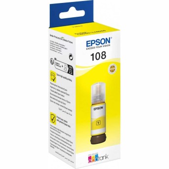 Картридж Epson C13T09C44A 108 EcoTank ink Yellow - Metoo (3)