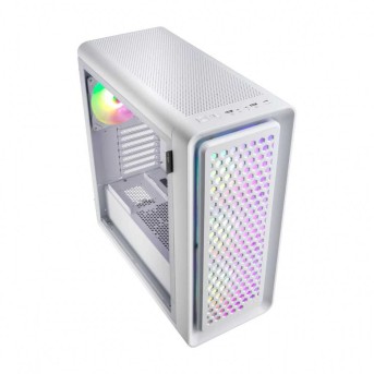 Компьютерный корпус FSP CUT593P(W), Без БП, 2xUSB3.0/Type-C, 4xFAN140 ARGB, Glass, White, E-ATX в Metoo.kz - Metoo (3)