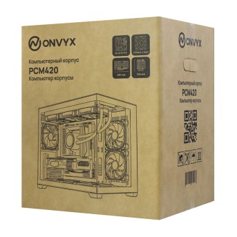 Компьютерный корпус ONVYX PCM420W, Без БП, 1xUSB3.0, 2xUSB2.0, HD-Audio, M-ATX/ITX, White в Metoo.kz - Metoo (3)