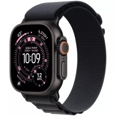 Apple Watch Ultra 3 GPS + Cellular 49mm Black Titanium Case with Black Alpine Loop - Small,Model A..