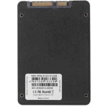 Твердотельный накопитель 512GB SDD AMD RADEON R5 SATA3 2,5" R540/W460 7mm R5SL512G в Metoo.kz - Metoo (3)