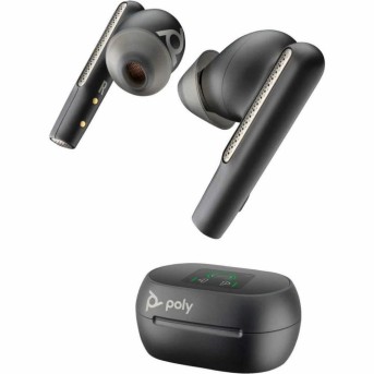 Наушники Poly VOYAGER FREE 60+ UC WITH TOUCHSCREEN CHARGE CASE, (COMPUTER, MOBILE & 3.5MM)/USB-C/WIRELESS EARBUDS/BLACK (7Y8H0AA) в Metoo.kz - Metoo (2)